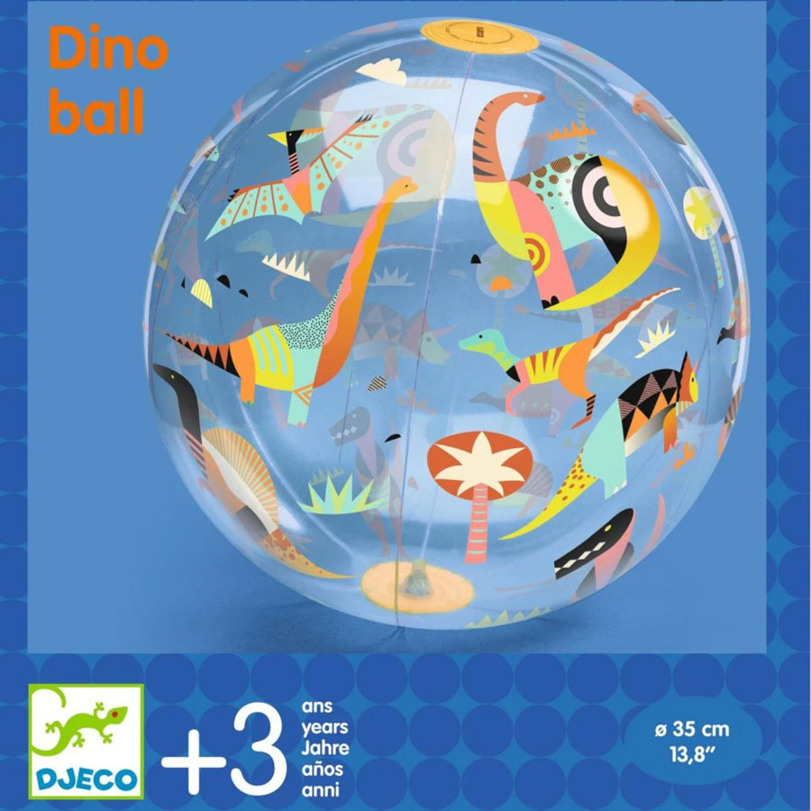 Der Wasserball hat einen Durchmesser von 35cm und ist von der Marke Djeco