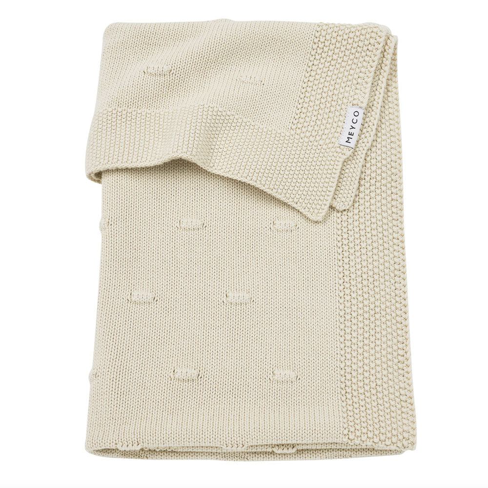 Babydecke von der Marke Meyco Baby in der Farbe beige