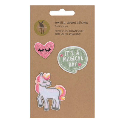Textilsticker im Einhorn-Design von der Marke Lässig