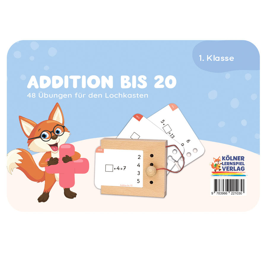 Lochkarten Addition bis 20 vom Kölner Lernspielverlag