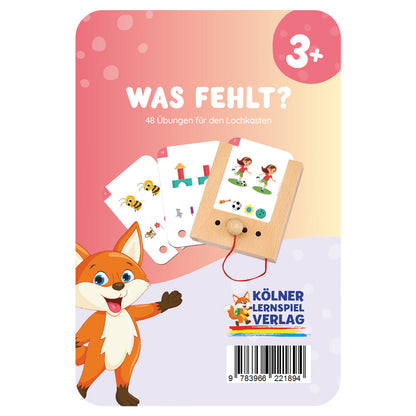 Lochkarten Was fehlt vom Kölner Lernspielverlag