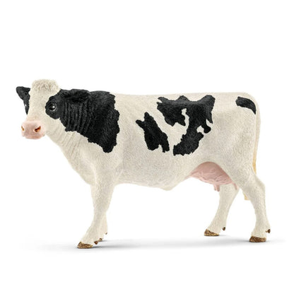 Schleich Figur Kuh in den Farben schwarz und weiß für Kinder zum Spielen und Entdecken