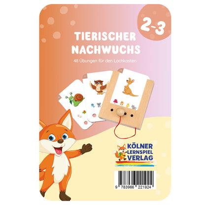 Lochkarten Tierischer Nachwuchs vom Kölner Lernspielverlag
