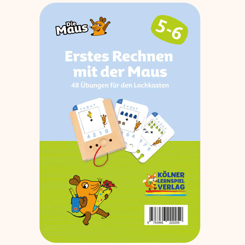 Lochkastenkarten von Kölner Lernspiele mit dem Thema Erstes Rechnen mit der Maus