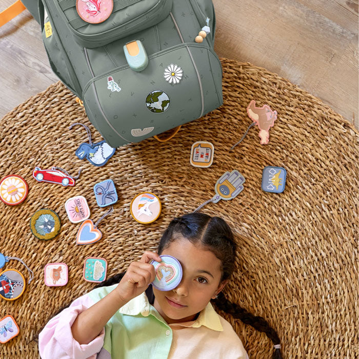 Die Patches sind perfekt für Rucksäcke und Schulranzen