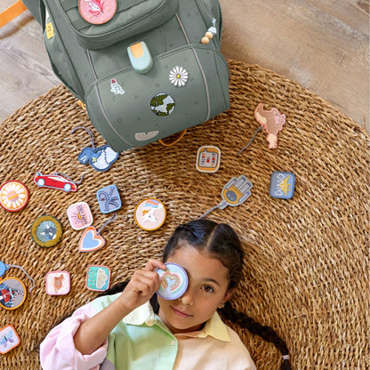 Die Patches sind perfekt für Rucksäcke und Schulranzen