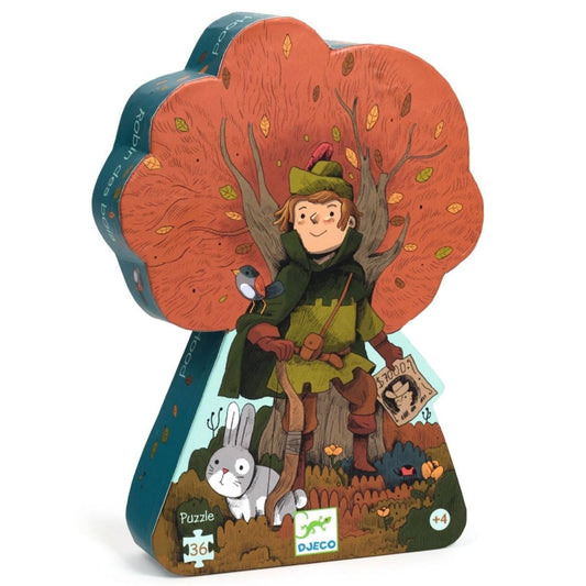 Das Puzzle Robin Hood kommt in einer coolen Verpackung in Form eines Baumes