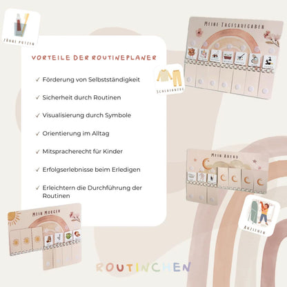 Der Routineplaner für Kinder bringt viele Vorteile mit sich, wie die Förderung der Selbstständigkeit 