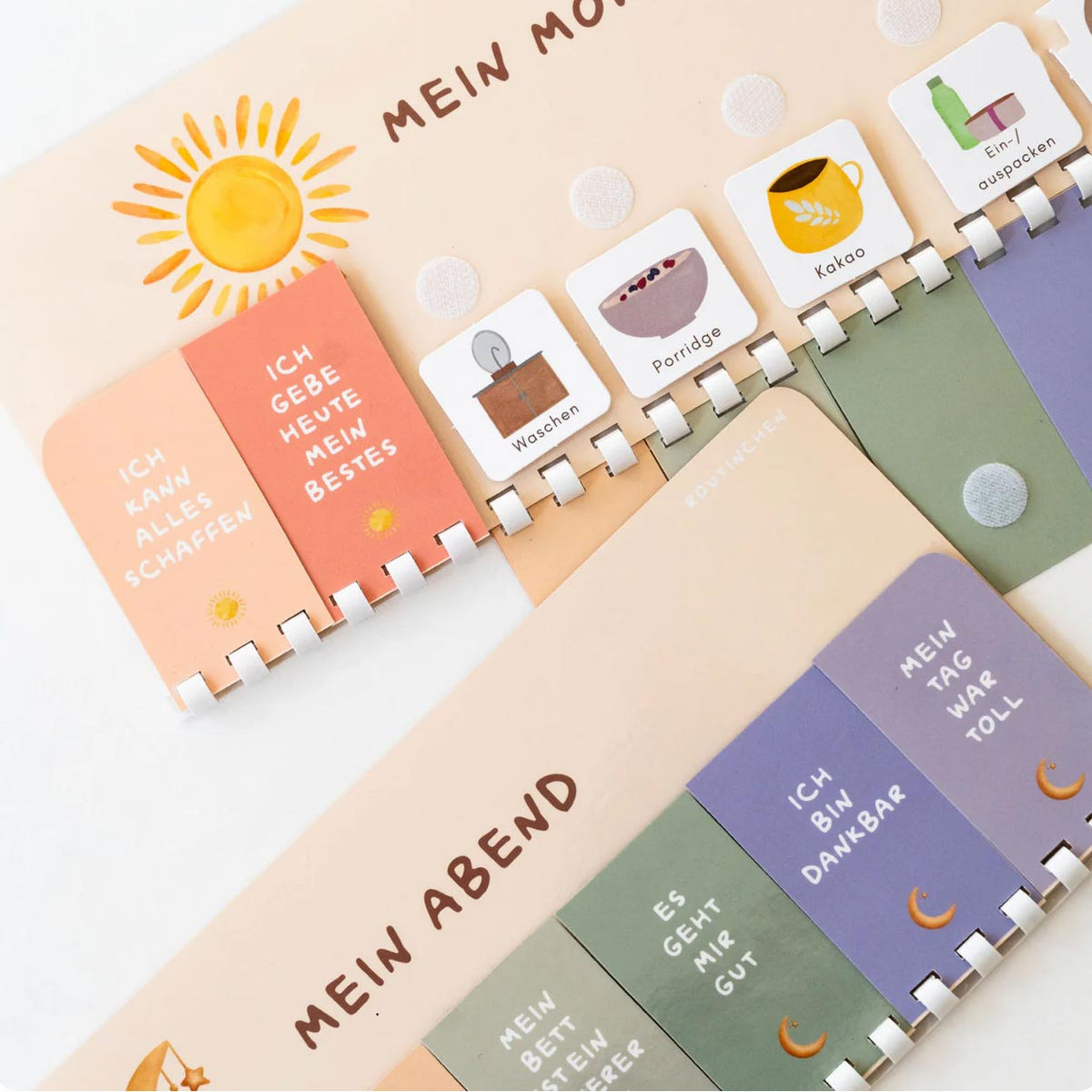 Die Illustrationen auf den Planern und Kärtchen sind mit Liebe designt