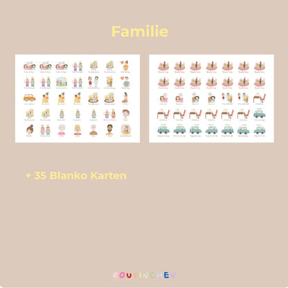 Routinekarten für das Thema Familie von Routinchen