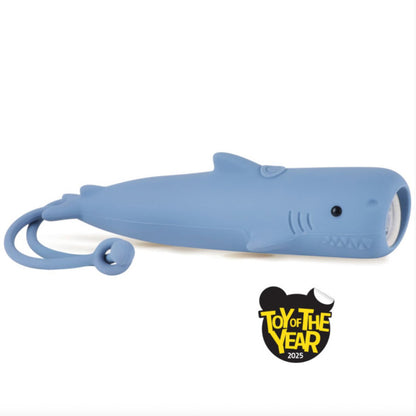Taschenlampe in Form eines Hais in der Farbe blau für Kinder