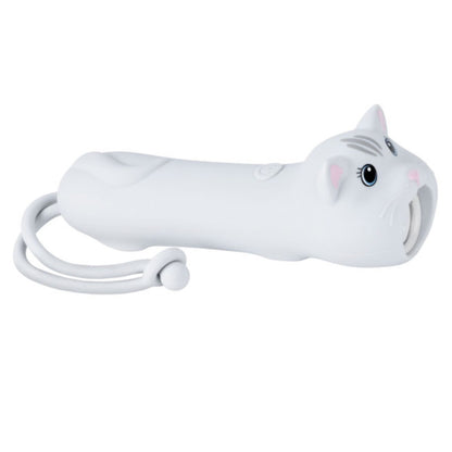 Taschenlampe in Form einer Katze in der Farbe weiß-grau für Kinder