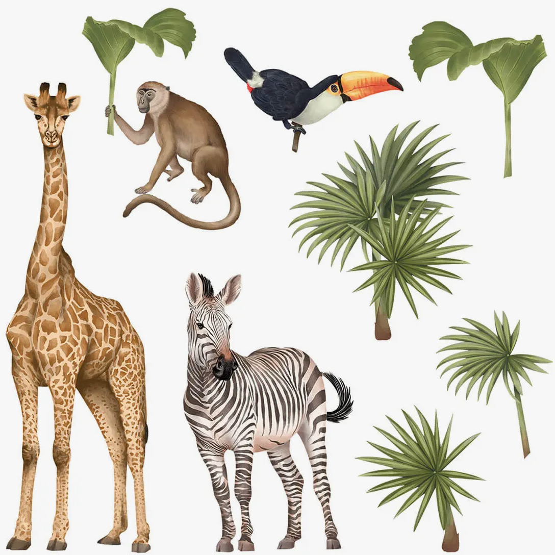 Wandtattoos - Safari Tiere