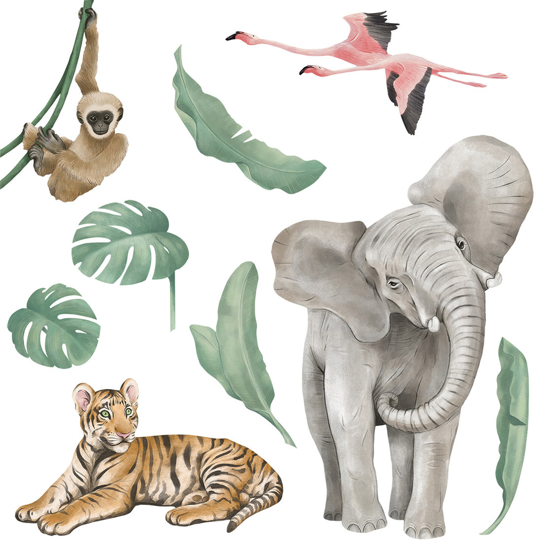 Wandtattoos - Safari Tiere