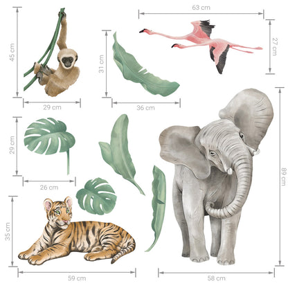 Wandtattoos - Safari Tiere