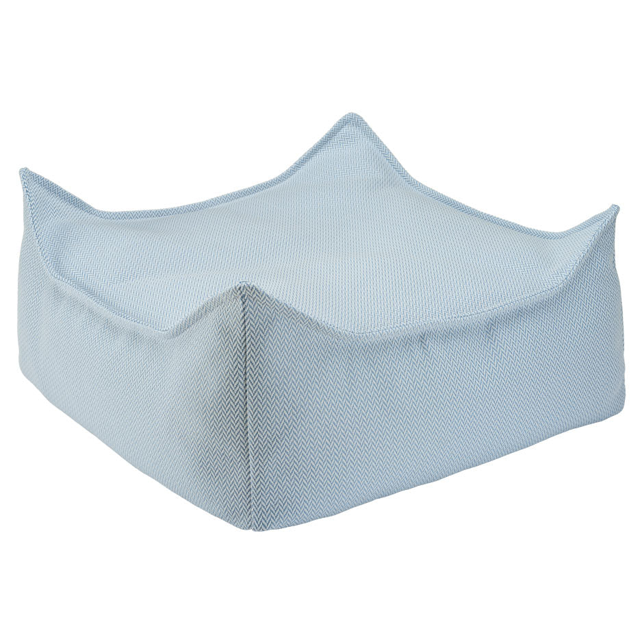 Wigiwama Outdoor Ottoman in der Farbe Azure / Blau
