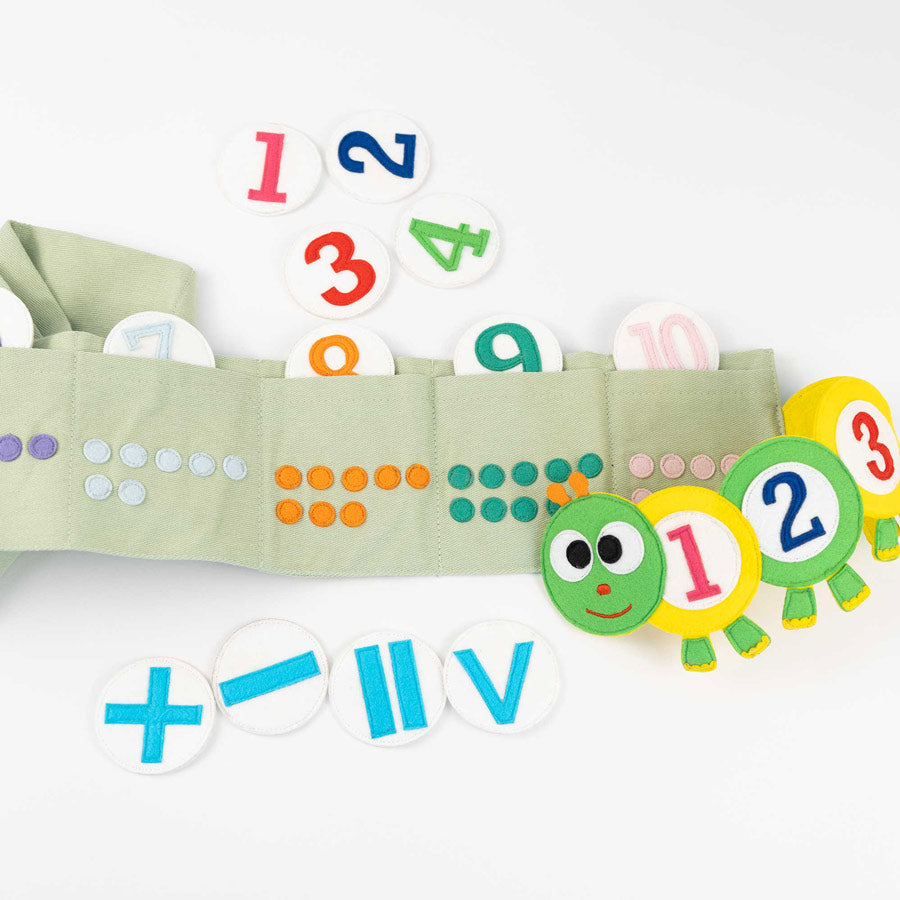 Zahlenspiel für Kinder aus Filz von Jolly Designs