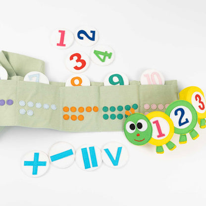 Zahlenspiel für Kinder aus Filz von Jolly Designs